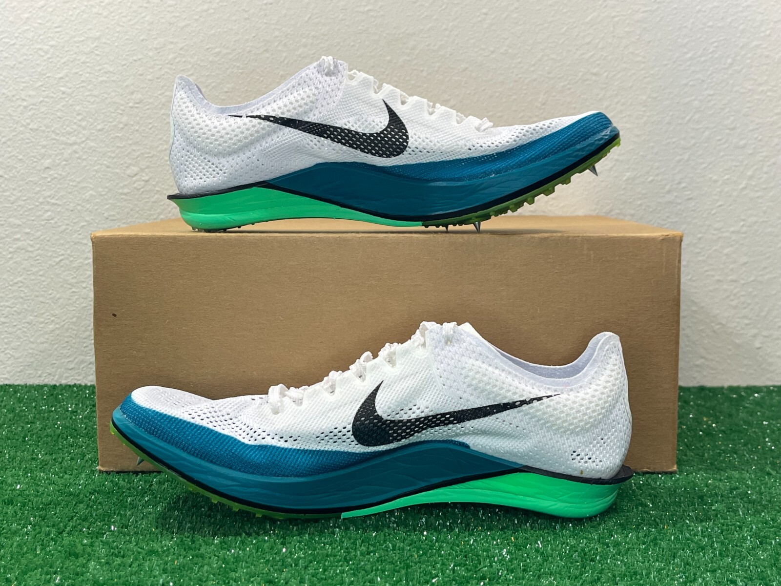 10 Men/11.5 Women Nike ZoomX Dragonfly 2 Elite White Racing Running Track Spikes