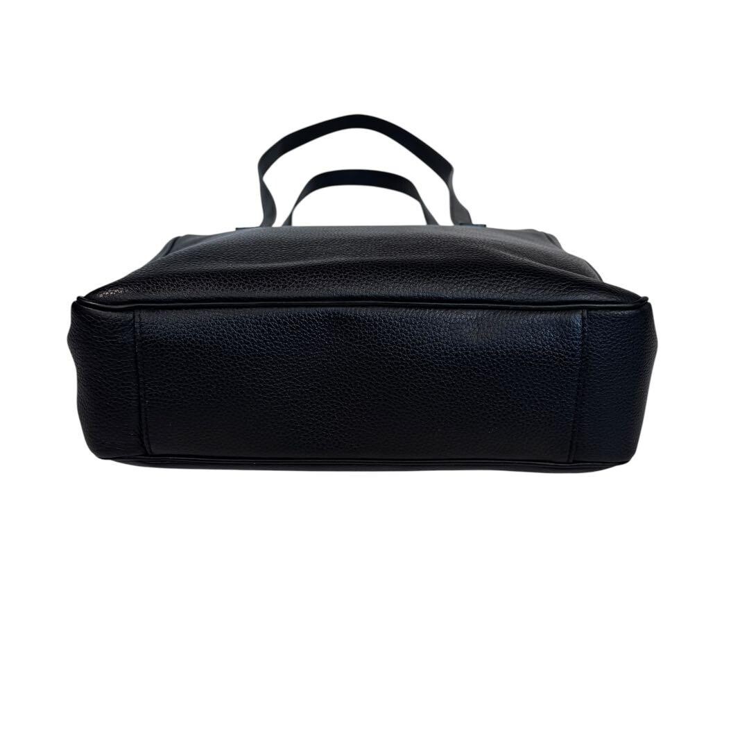 CELINE Tote bag Leather Black Vintage Authentic From Japan