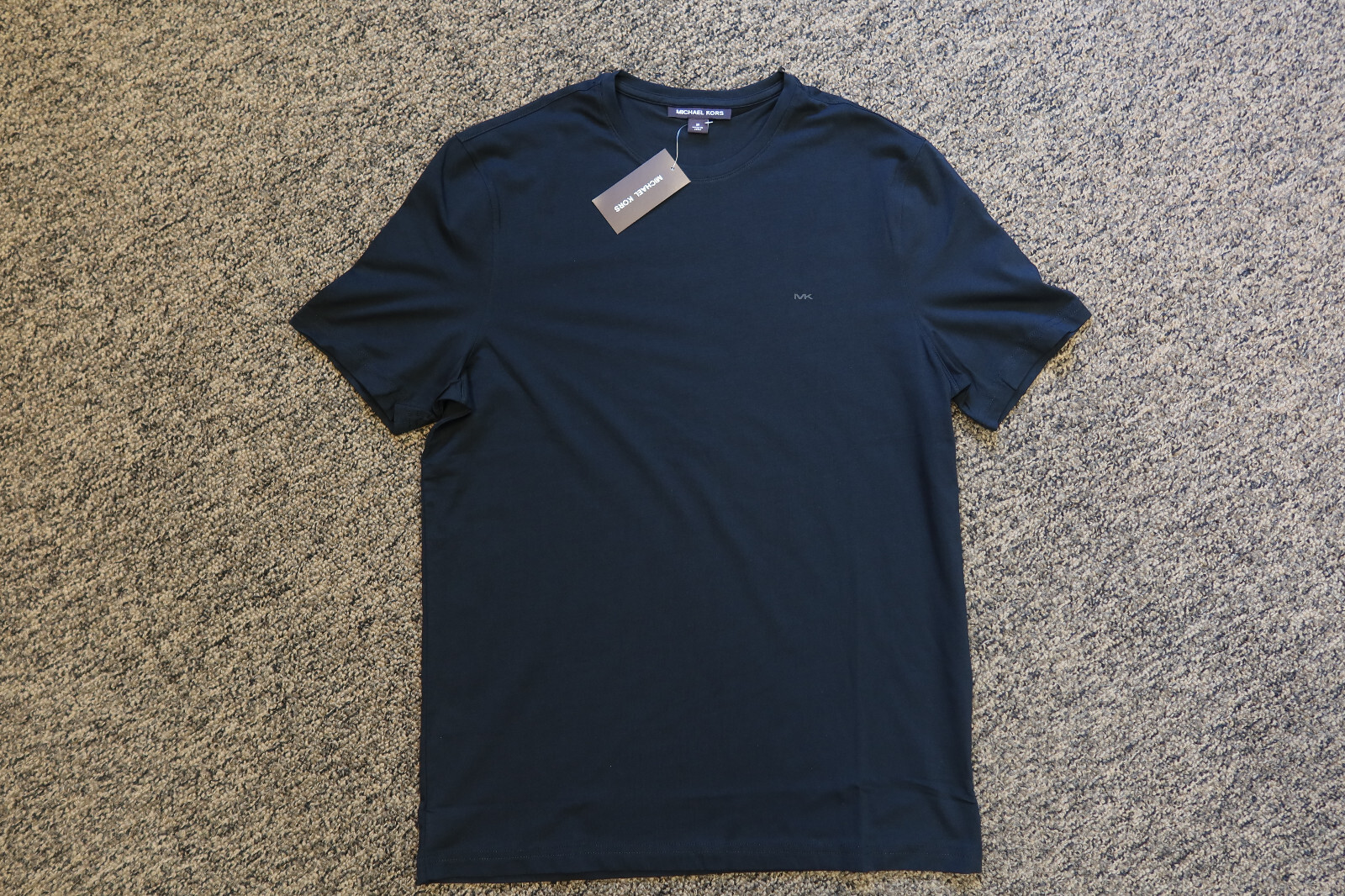 $69 New Michael Kors Men’s Cotton Blend Crew Neck Tee T-Shirt – MEDIUM – Black