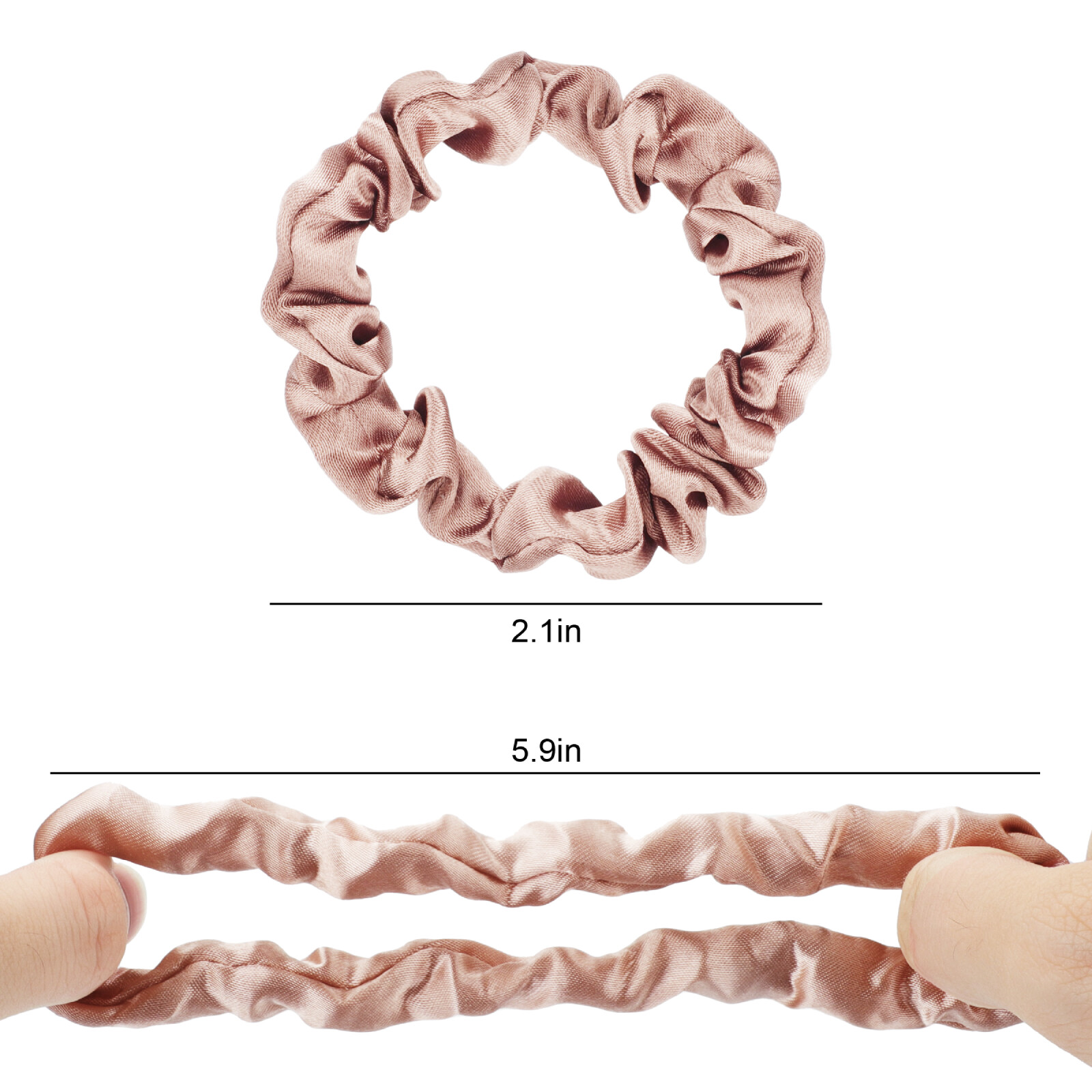 48pcs Satin Hair Scrunchies Elastic Hair Bands Multicolor Ponytail Holders