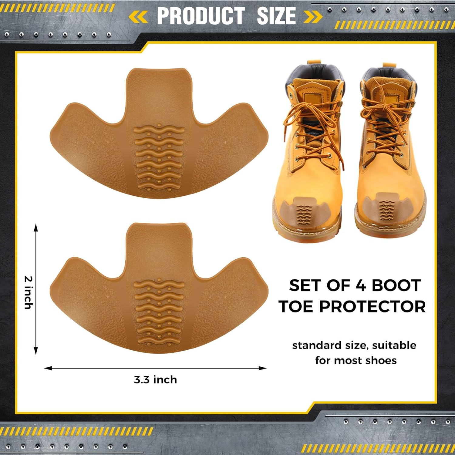 Boot Toe Protectors Work Boot Guards Shoe Toe Cap Work Shoe Cover for Spring Hik
