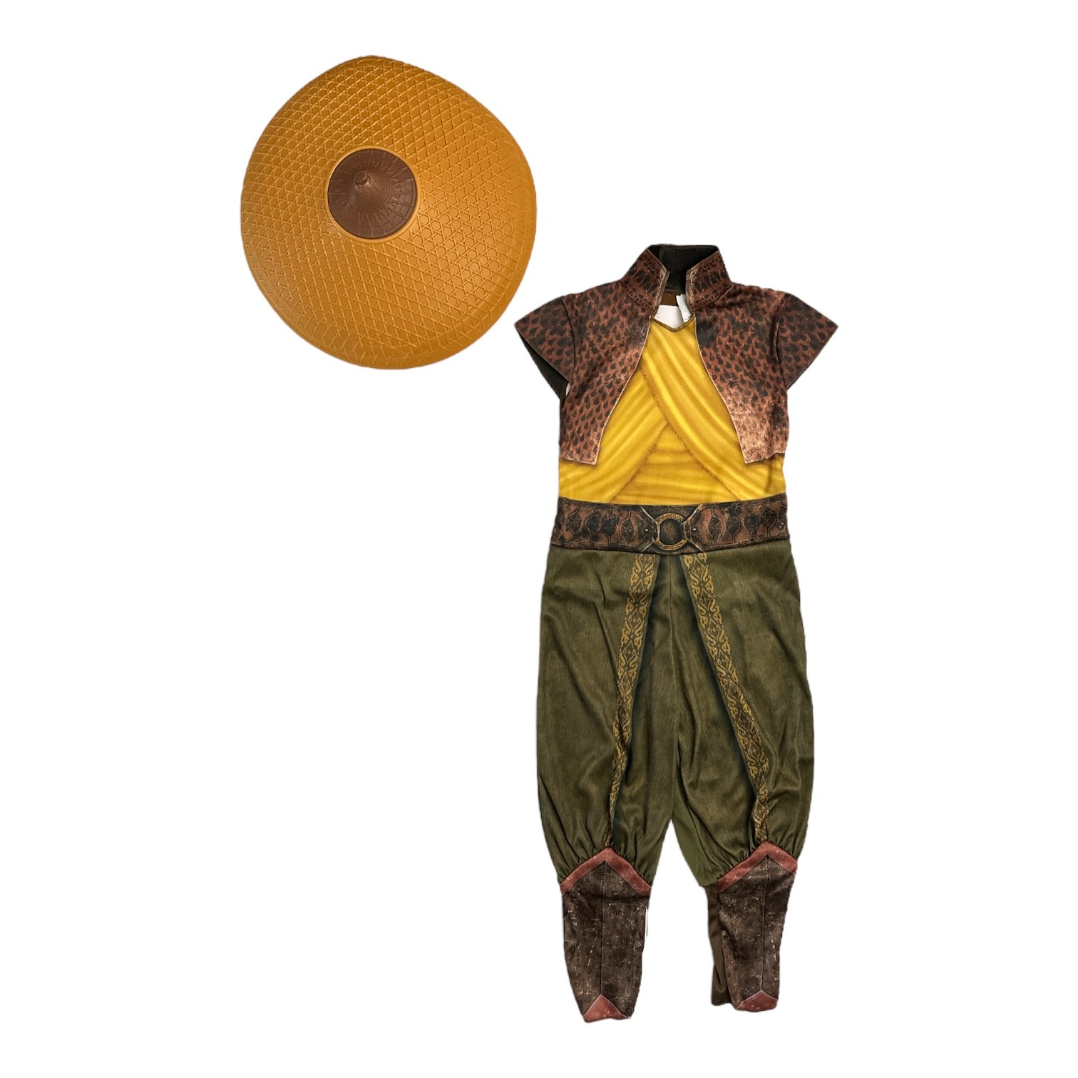 Disney Raya And The Last Dragon Girl’s Jumpsuit and Hat Costume Set