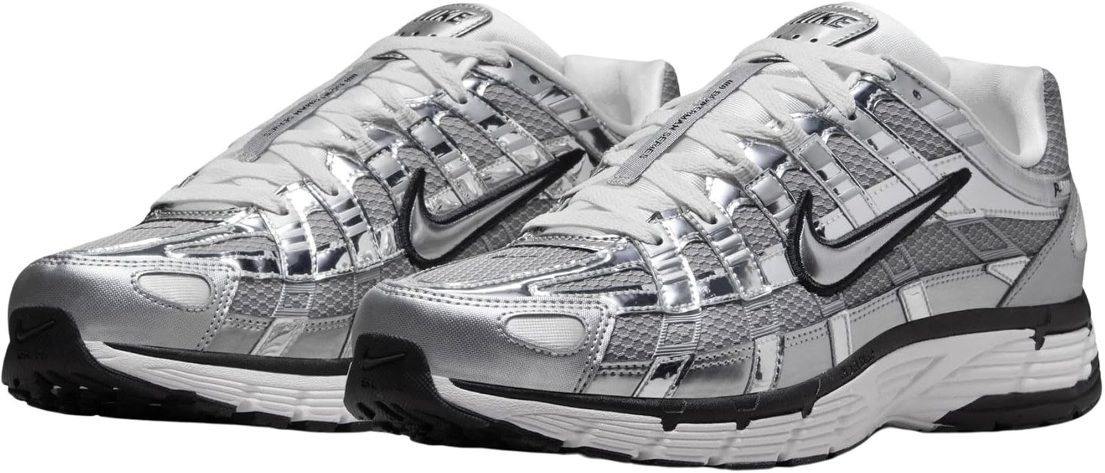 Nike P-6000 Shoes (CN0149-001, Metallic Silver/Sail/Black/Metallic Silver) Size