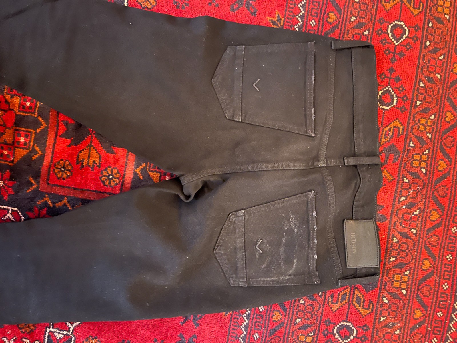 HUDSON ZACK Skinny Jeans Mens 29×32 Black KEEP Wash NWT Designer Saks $225