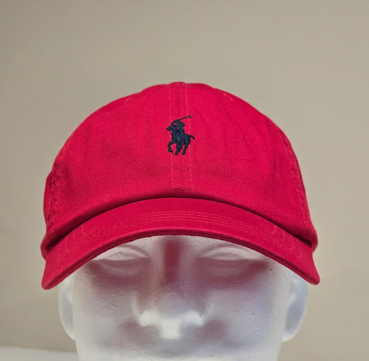 Polo Ralph Lauren Men’s One Size Cotton Chino Adjustable Ball Cap Red