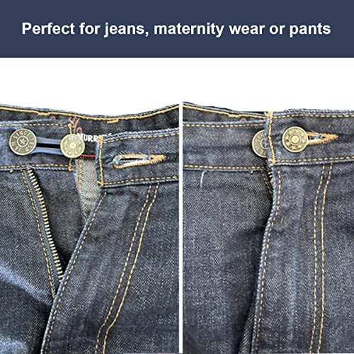 10 Pcs Expander Button for Extender Jeans Pants Collar, 5 Styles Pants Waist