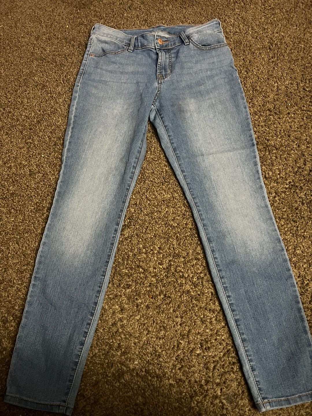Old Navy Rockstar Super Skinny Mid-Rise Light Wash Jeans