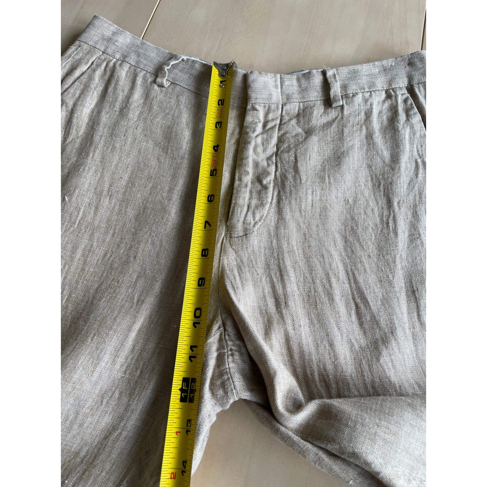 Baird McNutt Murano 100% Linen Pants, Men’s 29×32, Tan Brown Khaki