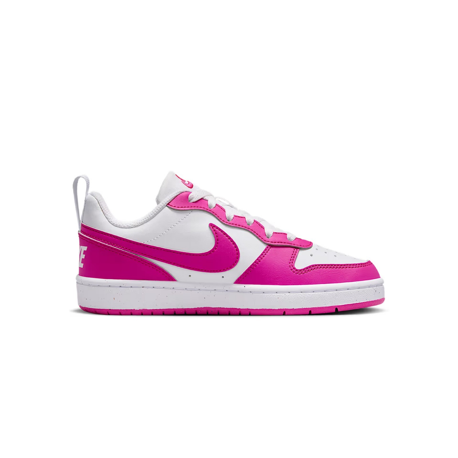 Nike Court Borough Low Recraft Youth Big Kids Wh/Laser Fuchsia Shoes, DV5456-123