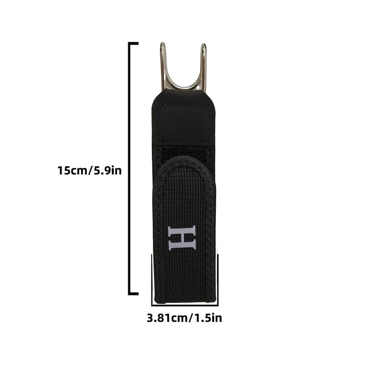 Elastic Belt Hook Waist Metal Invisible Tactical Buckle-Less Closure 1/2PCS