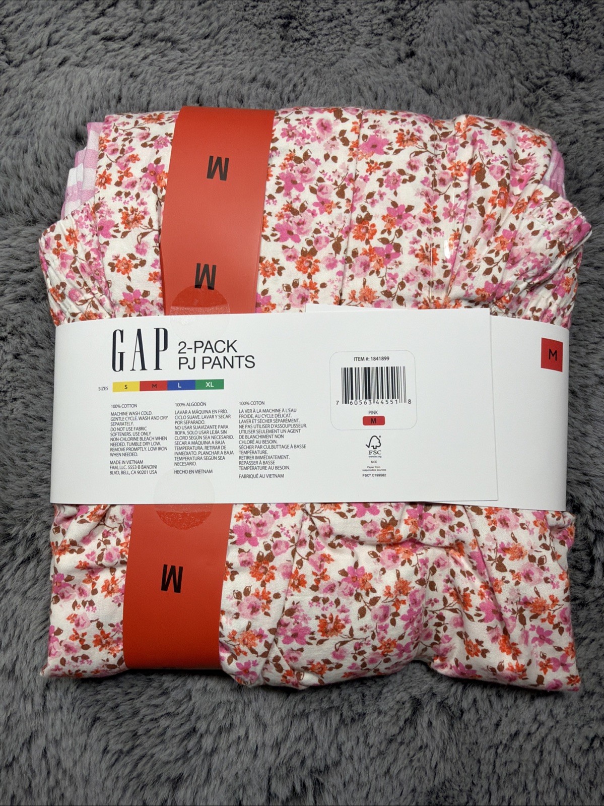 Gap Womens Cotton Pajama Pants 2-Pack Lounge PJ Sleep Pants Size Medium M NWT