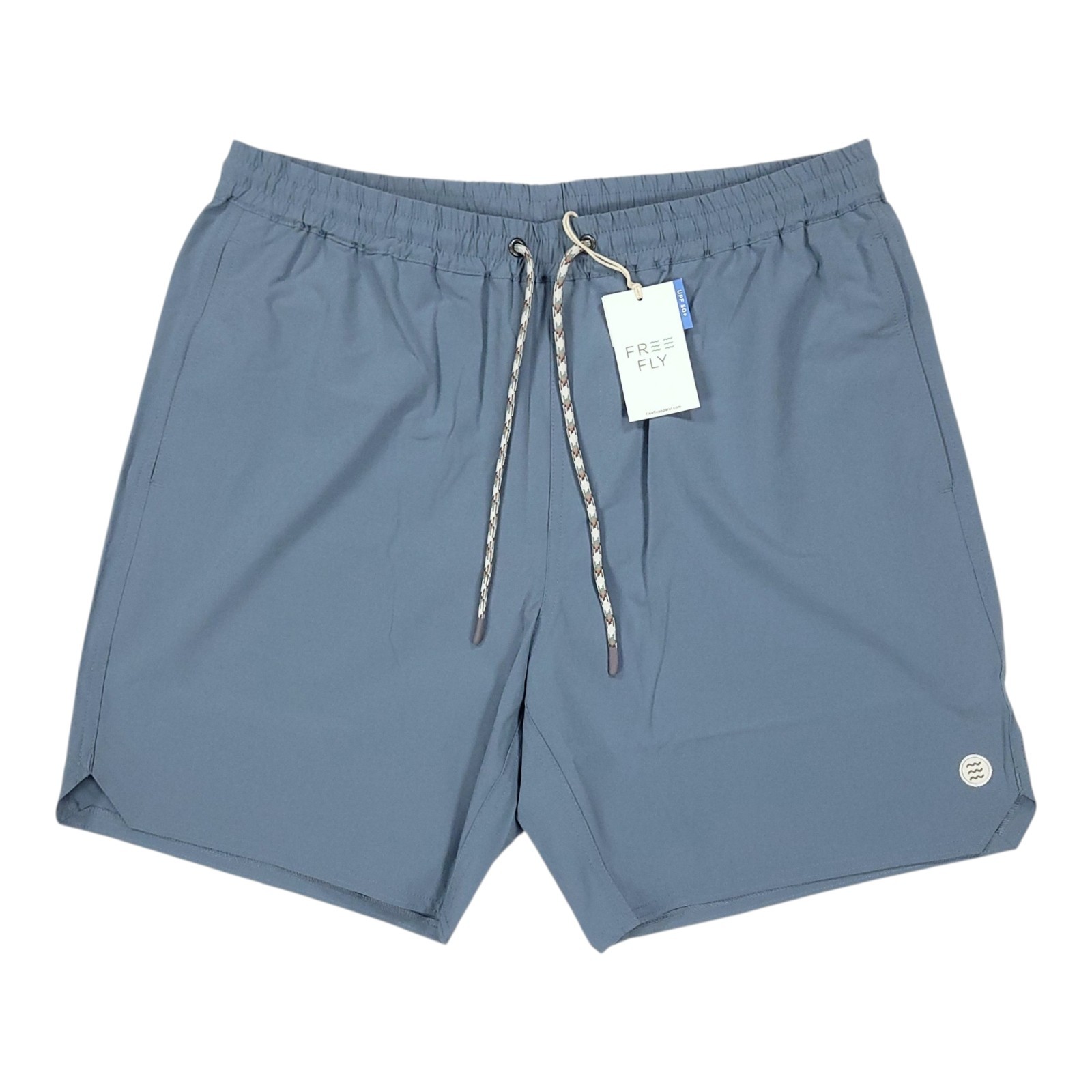 FREE FLY Men’s LARGE Andros Shorts Pacific Blue Swim Trunk 7″ Fishing NEW $78