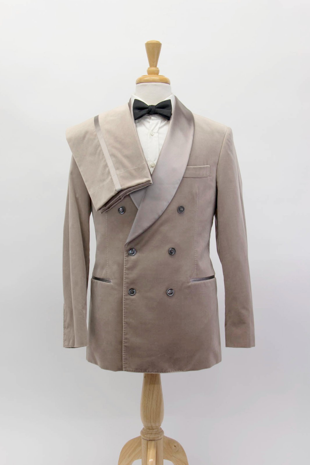 NWT $5995 Brunello Cucinelli Men Velvet Double Breasted 2-Piece Tuxedo Suit A258