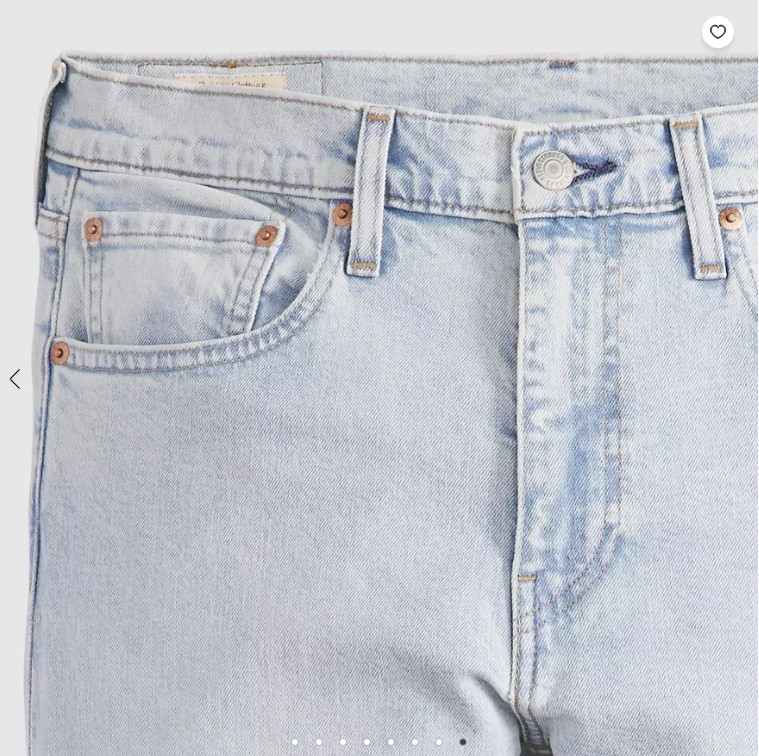 Levi’s 512™ Slim Taper Linen+ Denim Lightweight Men’s Jeans – Pale Moonlight