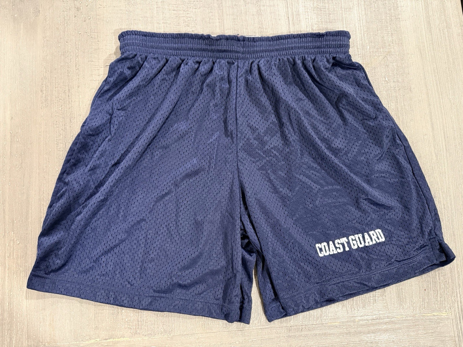 United States “Coast Guard” USCG Blue Jersey Style Shorts by MV Sport – Size M