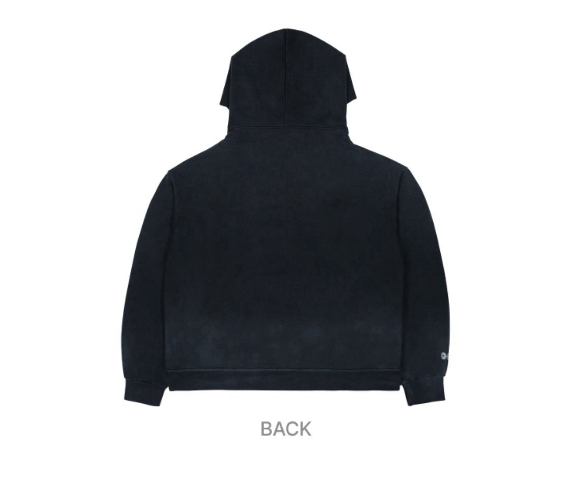 Ari Vegas Men’s Black Full Zip Hooded Hoodie Pockets Graphic Logo Size M