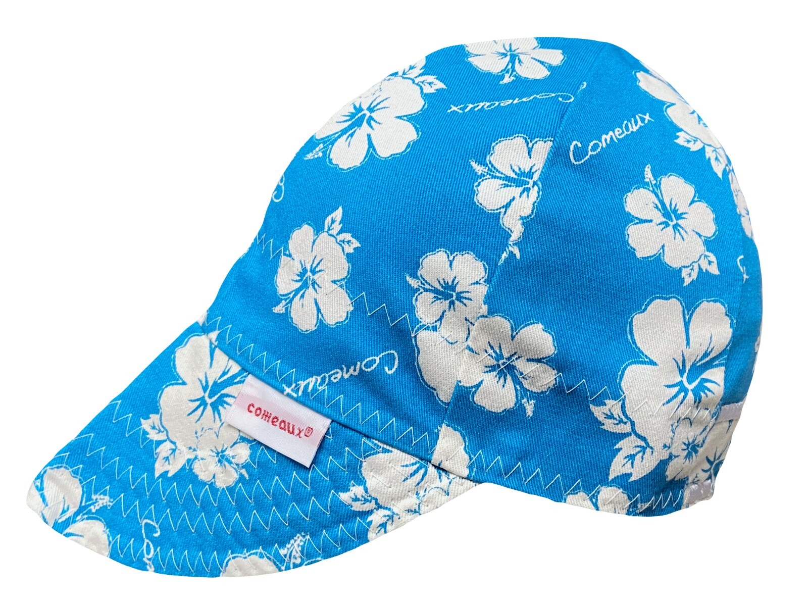 New 1 Comeaux Caps Welding Welders Hat Reversible Hawaiian Flower Print