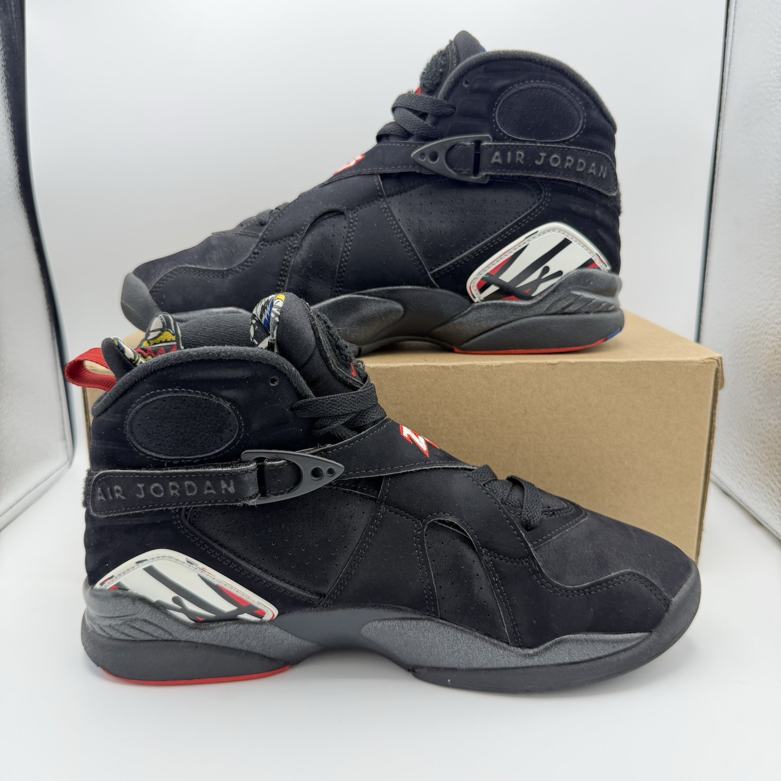 Pre-owned Air Jordan 8 Retro Playoffs 2023 Mens Size 8 Black (305381-062)