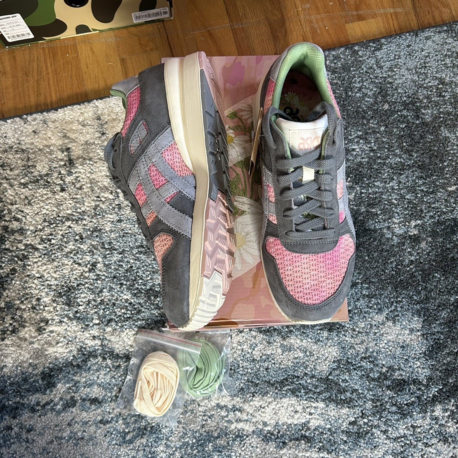 1201A510-021 asics x Up There Australia GT-ii METROPOLiS PiEDMONT GREY PiNK SAGE
