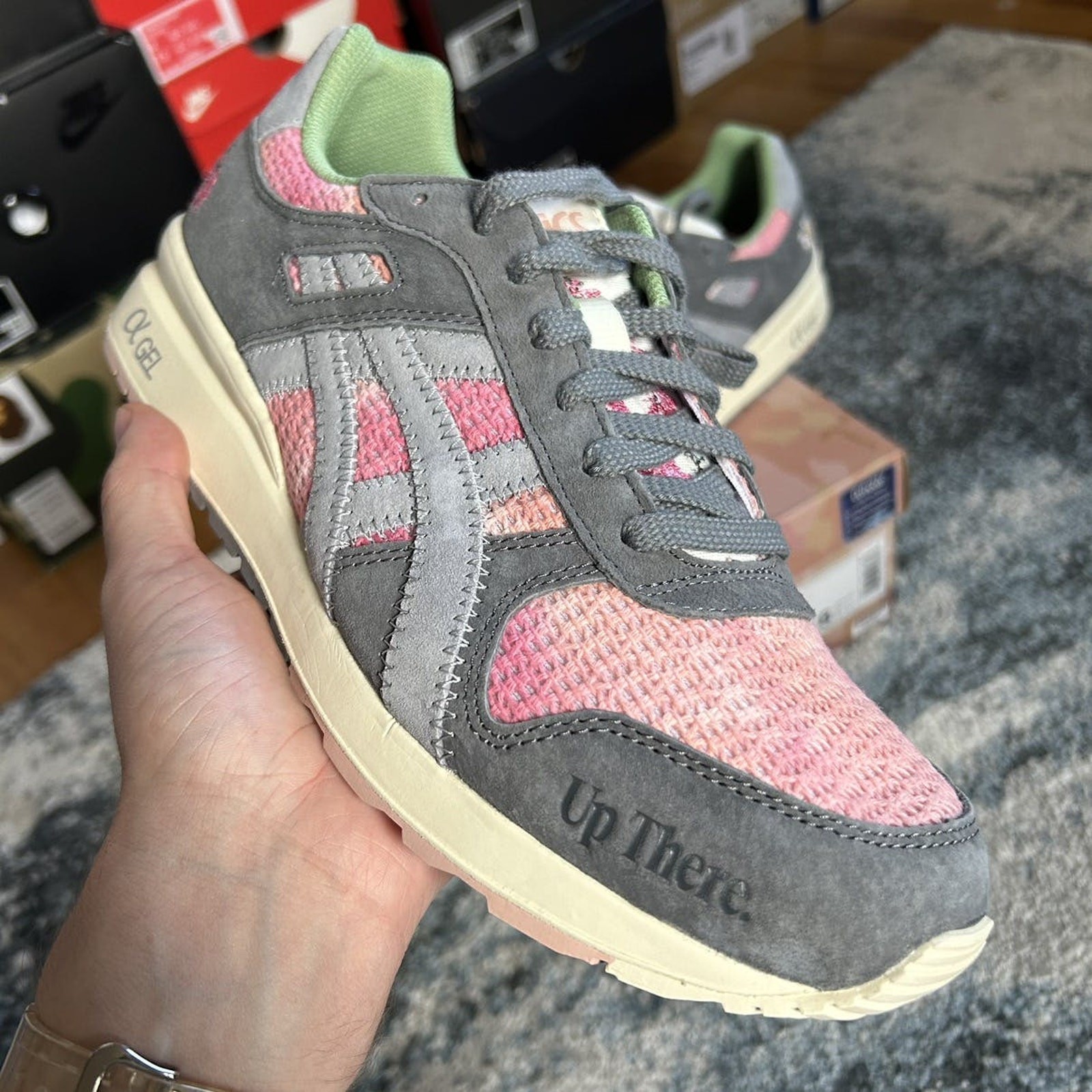 1201A510-021 asics x Up There Australia GT-ii METROPOLiS PiEDMONT GREY PiNK SAGE