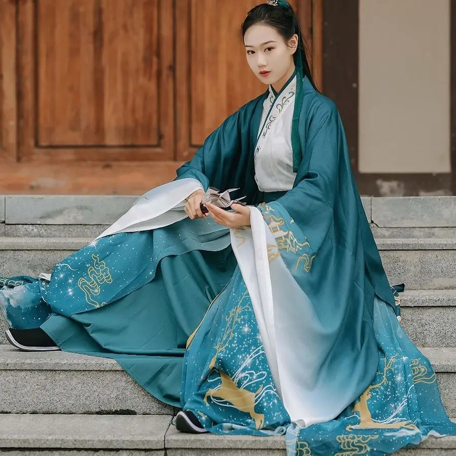 Hanfu Cosplay Outfit Men Women Adult Halloween Costume Couples Oriental Dance