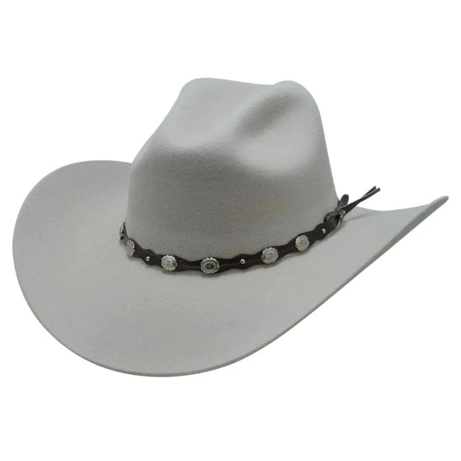Original Tombstone 20X Western Cowboy Felt Hat Denver Style – Grey