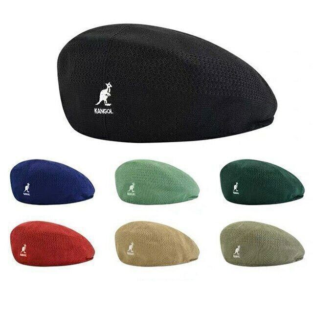 Kangol Breathable Beret Hat Summer Newsboy Woven Flat Caps Casual Men Women USA