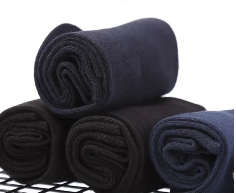 Men’s Solid Color Cotton Dress Assorted Plain Dress Socks, Multi-Colors & Lot
