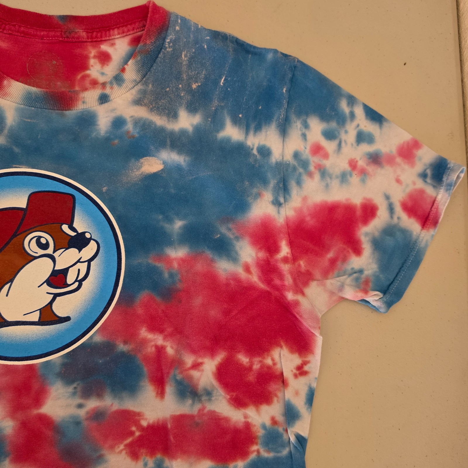 Bucees Red White and Blue Let’s Get Poppin Shirt 4th of July Celebration Adult M