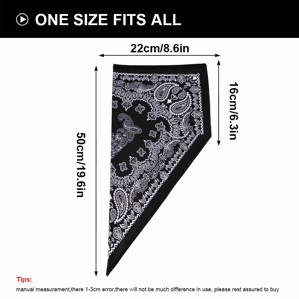 Cooling Neck Gaiter Sun Shield Cover Breathable Face Mask Triangle Scarf Bandana