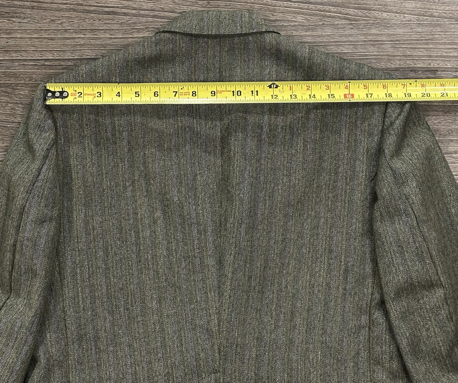 1960s/70s Robert Hall 3 Piece Vintage Suit Sage Green Reversible Vest Size 40R
