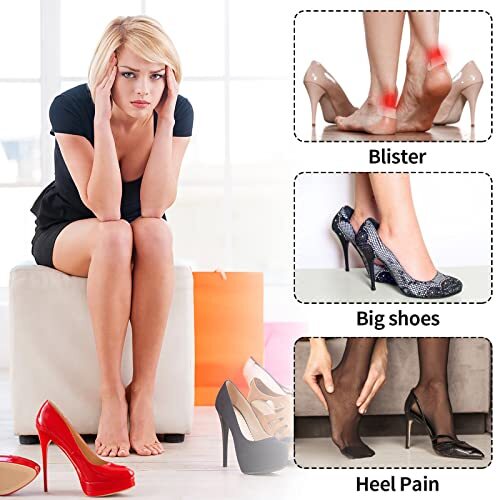 4 PACKS Heel Pads Sport Shoes Adjustable Feet Protector Insoles Patch