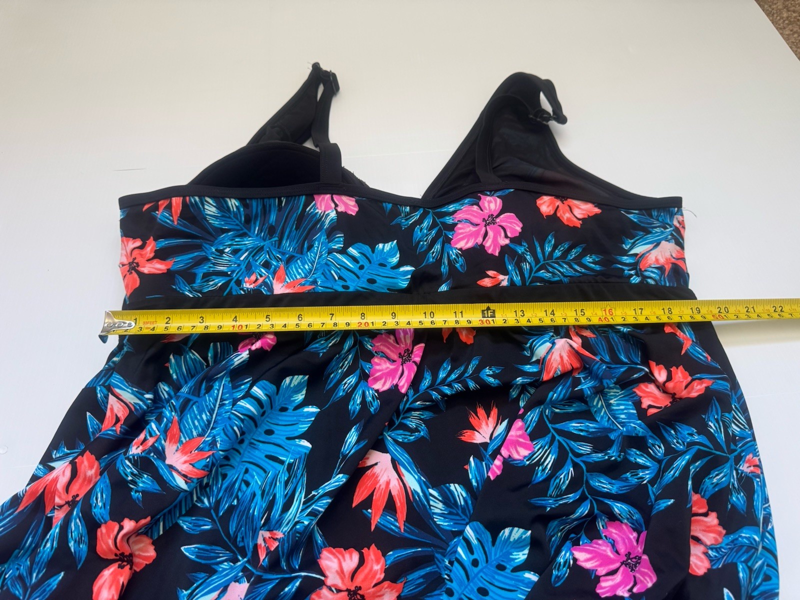 Women’s Plus Size Swim Dress One Piece Swimsuit Floral Tropical Size Unknown