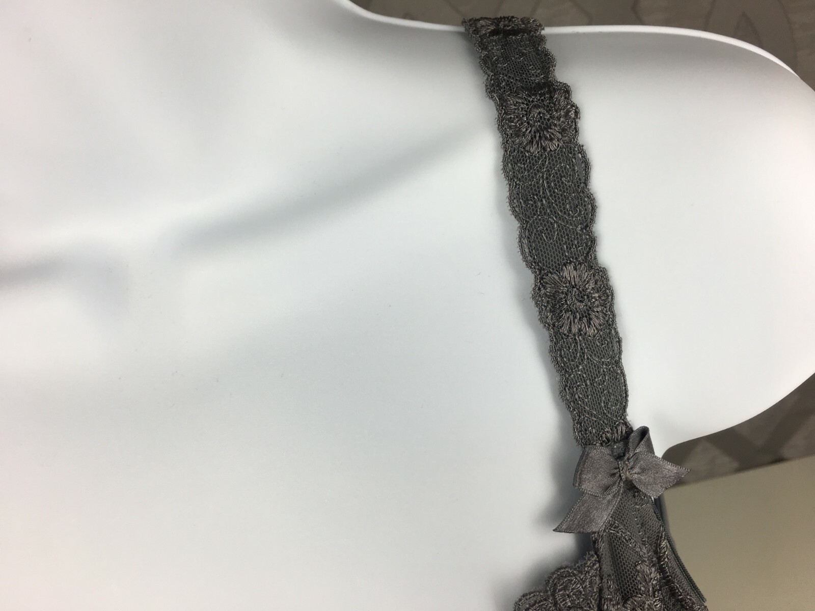 Sexy Lingerie Lace Plunge Underwire Bra Charcoal Grey – Alegro 9012 – Size 30-40