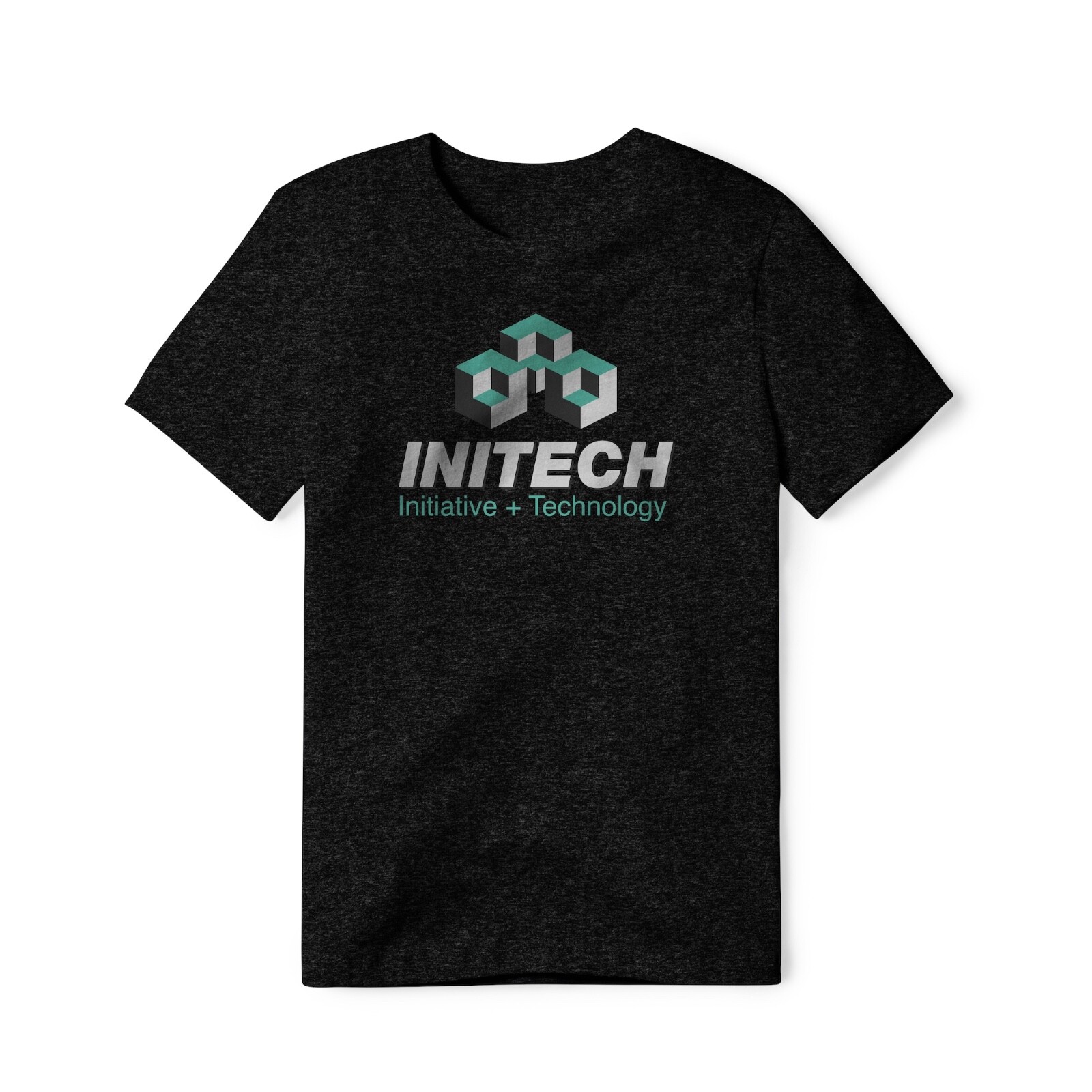 Initech Logo : Office Space Movie, Cotton/Poly Blend Tee