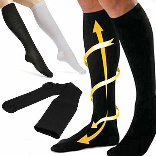 3 Pairs Compression Support Socks 15-20mmHg Graduated Relief Men Women (S-XXL)