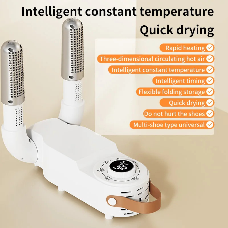 Shoe Dryer Electric Quick Dry Deodorizer Sterilizer Adjustable Timer Heater