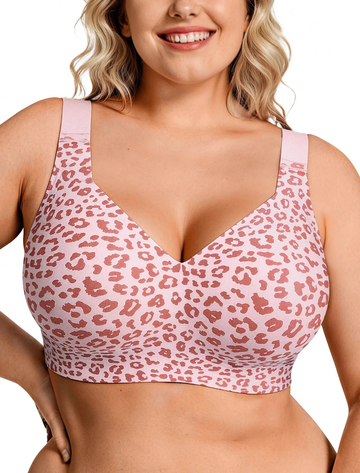 OEAK Women’s Wireless Jelly Bra, XXLarge, Jelly Bra Plus Size Supportive, (10)