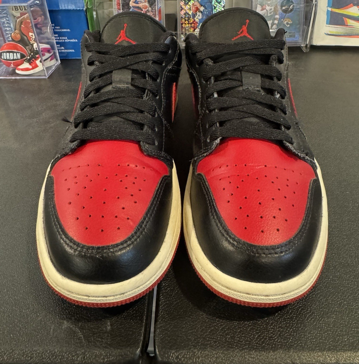 Air Jordan 1 Low Bred Sail Black/Gym Red/Sail Leather Low Top DC0774-061