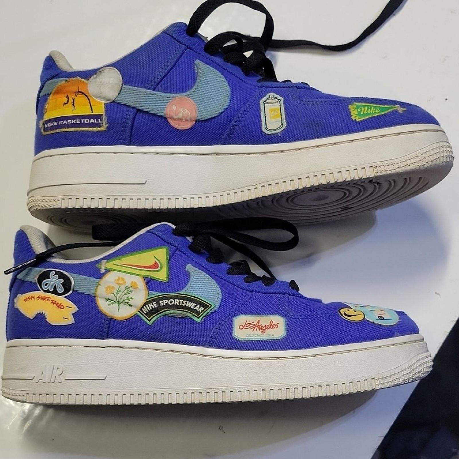 Nike Mens 6 Nike Air Force 1 Low ’07 PRM “Los Angeles Patched Up” Rare & Awesome