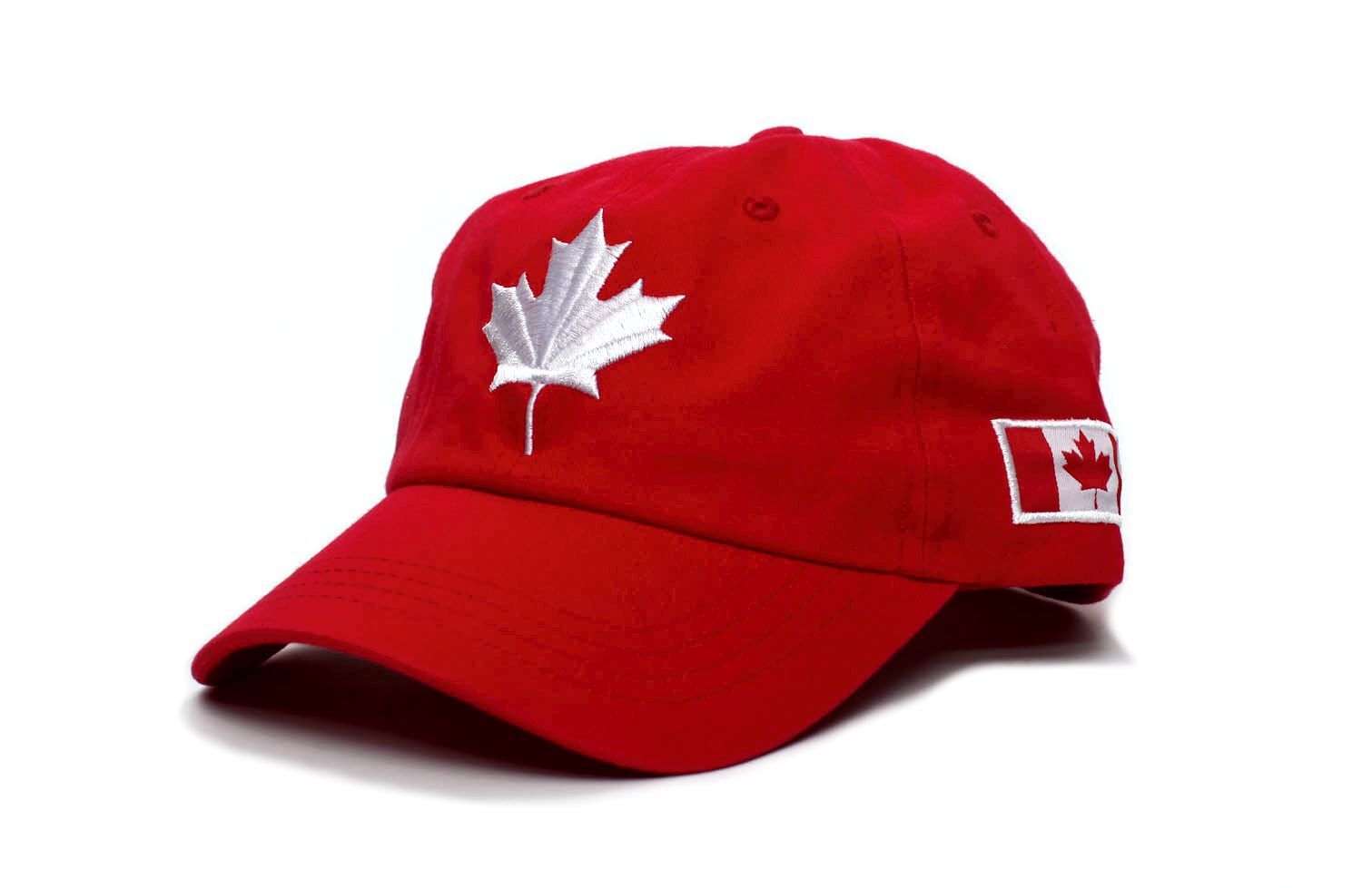 Embroidered Canada Dad Hat Canadian Maple Leaf Cap Flag Unisex Adult