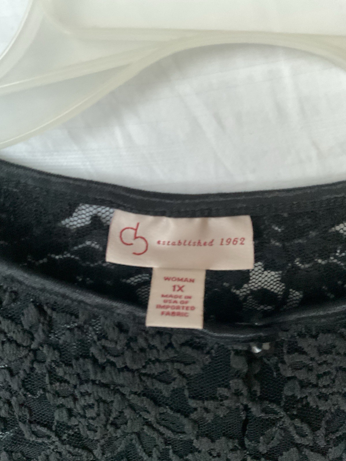 Unknown Brand Women’s Black Mesh Top Blouse Size 1X