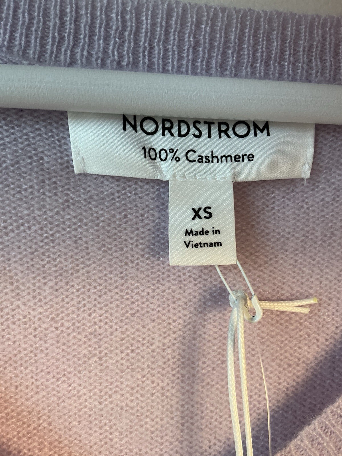 NWT 100% Cashmere Nordstrom Purple Sz Xs Lightweight Sweater