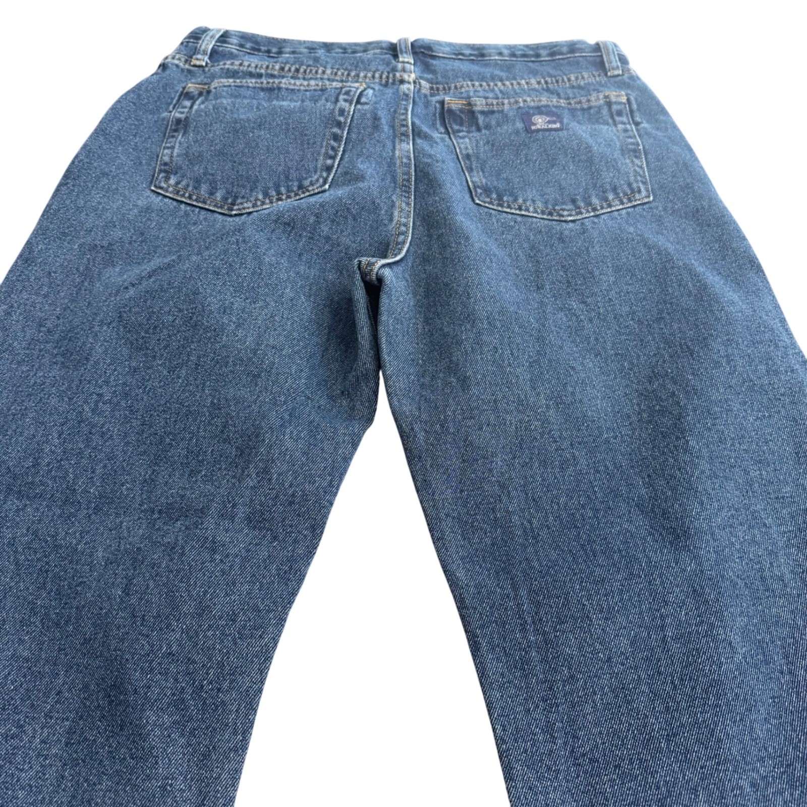 Rural King Mens Dark Wash Denim Jeans 36×30 100 Cotton Made in Madagascar