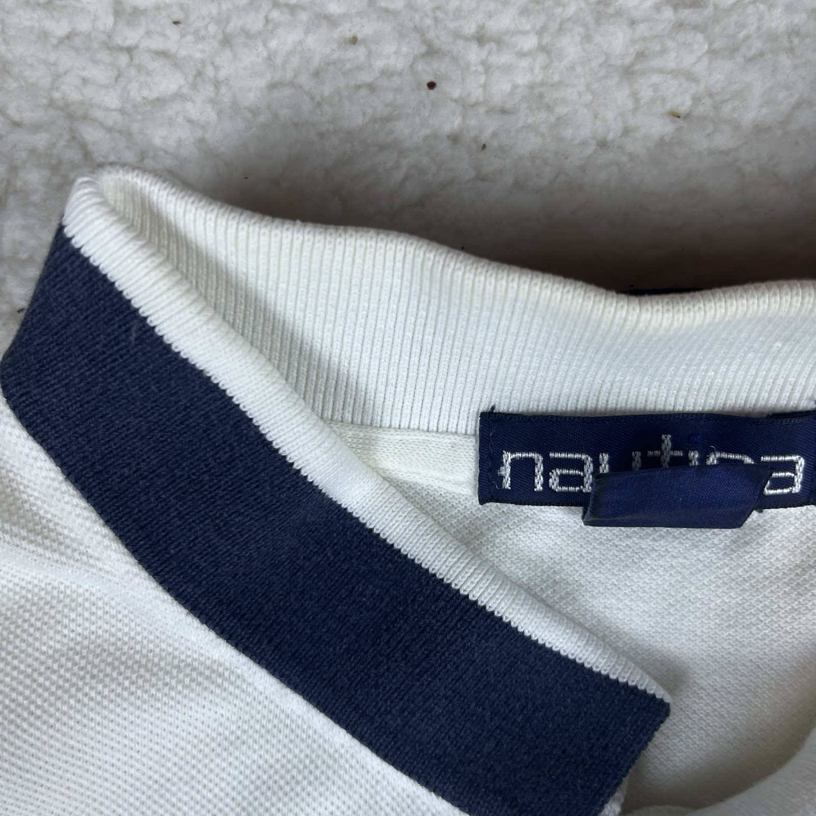 Vintage 90s Nautica Mens XL Made in Canada Beefy Cotton Pique Fabric Polo Shirt
