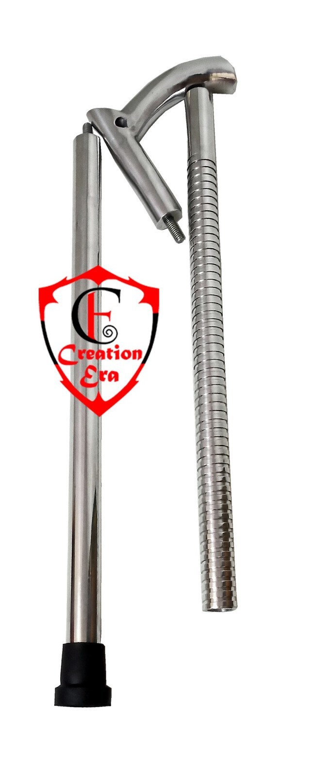 Steeliness Steel Aluminum Tactical Walking Cane The Remarkable V Handle Handmade