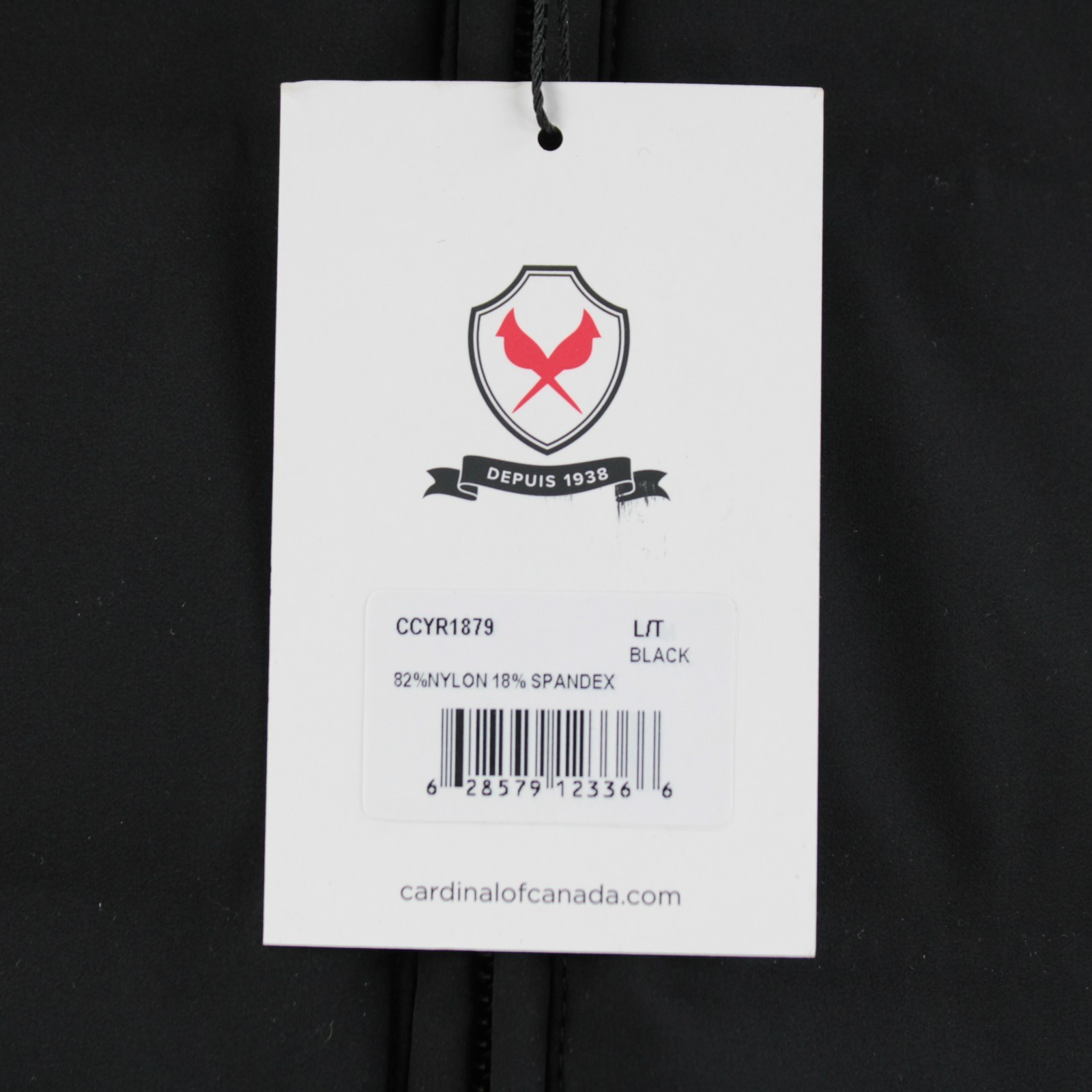 Cardinal of Canada NWT Nylon Blend Hooded Jacket Size Large US In Black