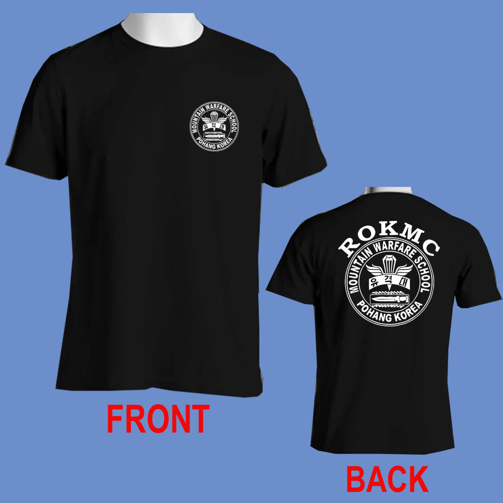 ROKMC Republic of Korea Marine Corps Mountain Warfare School Black Size S-5XL