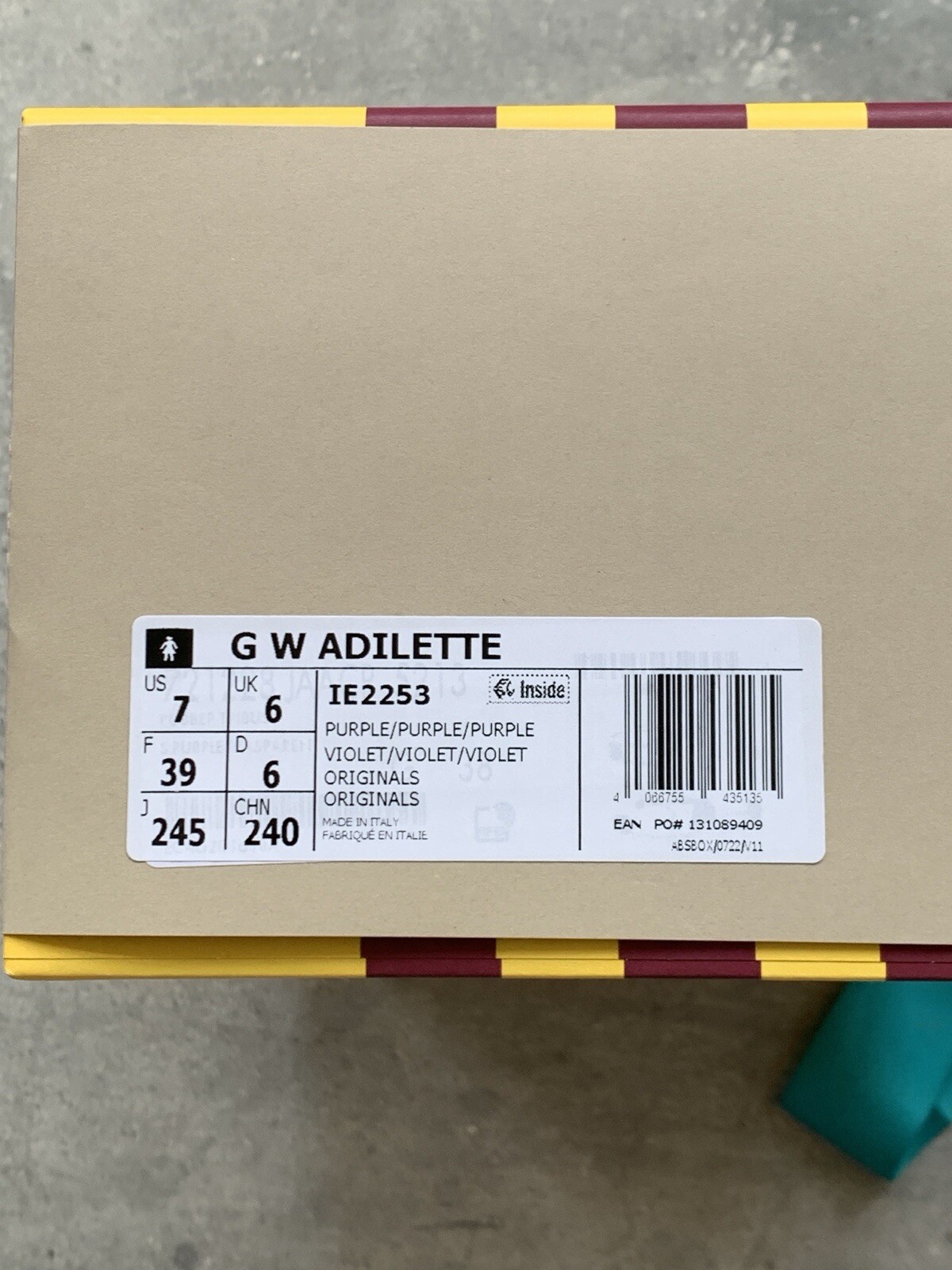 ADIDAS x GUCCI ADILETTE TRANSPARENT WOMEN’S SLIDES SIZE US 7 UK 6 EU 39