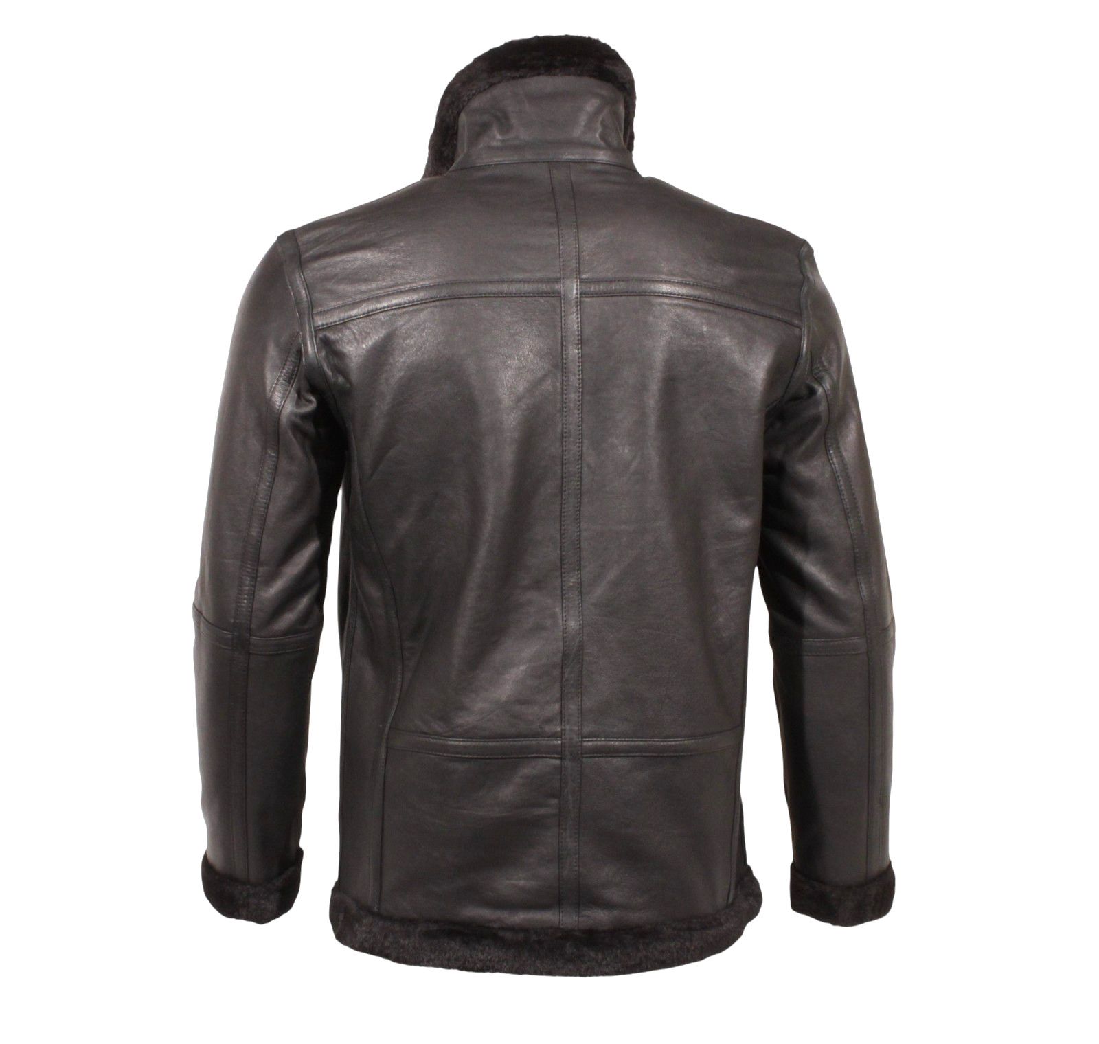 RAF Aviator B3 Bomber Jacket Men Real Sheepskin Leather Flying Pilot Jacket Coat